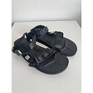 Suicoke Nylon Strap Sandals Black